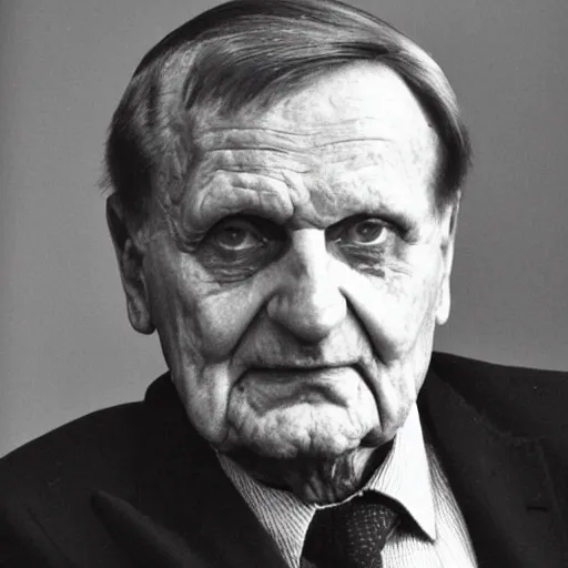 Prompt: portrait of olof palme