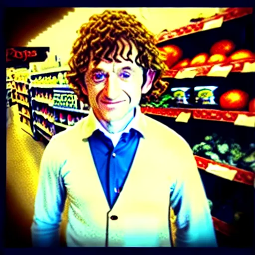 Image similar to “ bilbo baggins bagging groceries ”