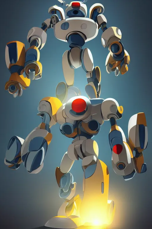 Image similar to metabots medabots medarotto medarot robot minimalist comics, behance hd by jesper ejsing, by rhads, makoto shinkai and lois van baarle, ilya kuvshinov, rossdraws global illumination ray tracing hdr radiating a glowing aura