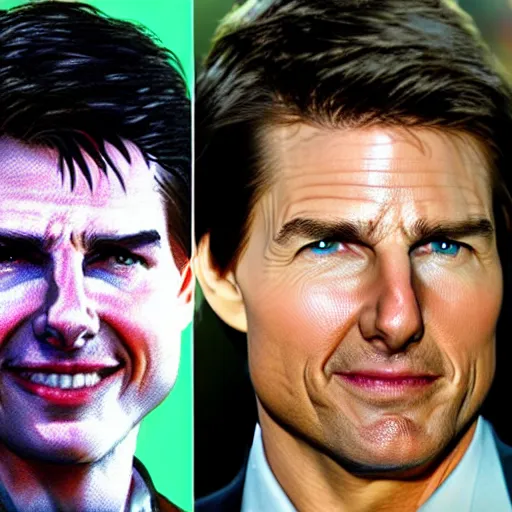 Image similar to Tom Cruise as a character in the game League of Legends, with a background based on the game League of Legends, detailed face
