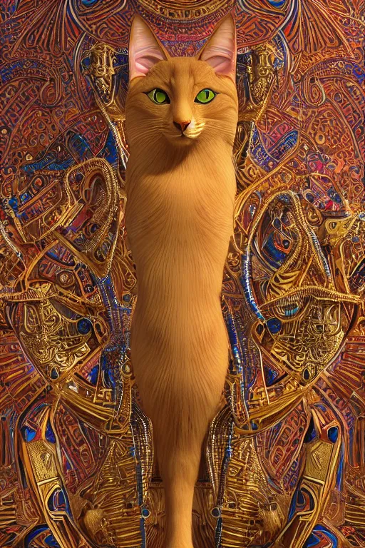 Image similar to bastet a true goddess of all cats, symmetry, awesome exposition, very detailed, highly accurate, 8 k