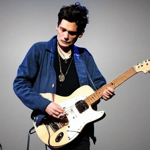 Image similar to a nice photo someone took of john mayer yesterday evening.