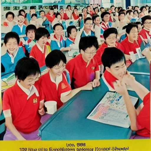 Image similar to 1 9 9 0 s singaporean public education poster for secondary schools