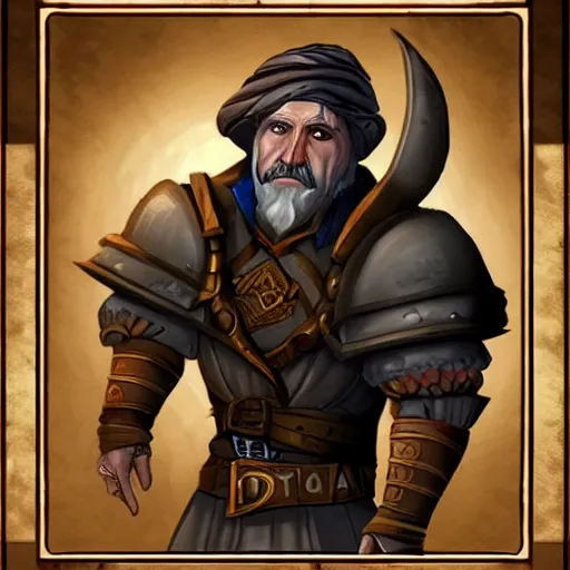 Image similar to character portrait from baldurs gate