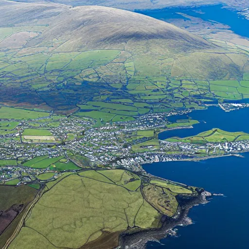 Image similar to mourne mountains aerial view