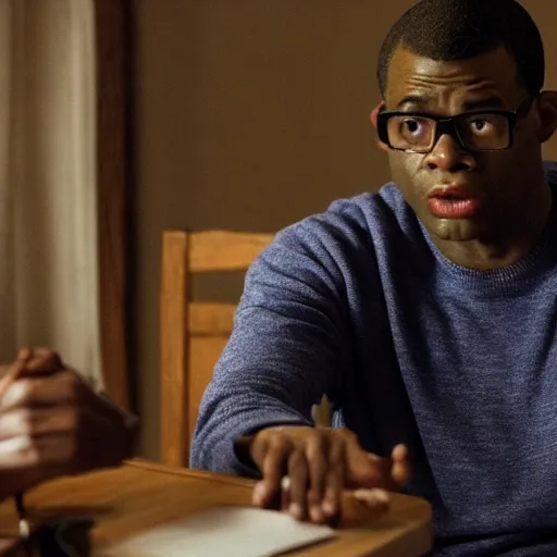 Prompt: screenshot from the movie Get Out (2017), jordan peele, cinematic,