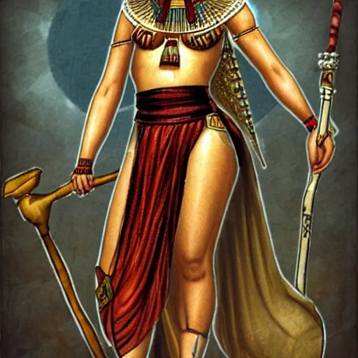 Image similar to Fatdan as an Egyptian godess