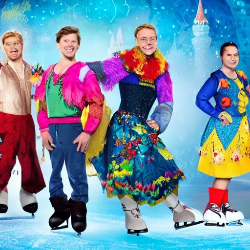 Prompt: disney on ice midsommar