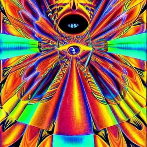 Prompt: psychedelic ; trippy ; acid trip ; artgerm ; salvadore dali ; surreal ; abstract ; lsd ; jesus christ ; ascension ; symmetrical ; mathematical