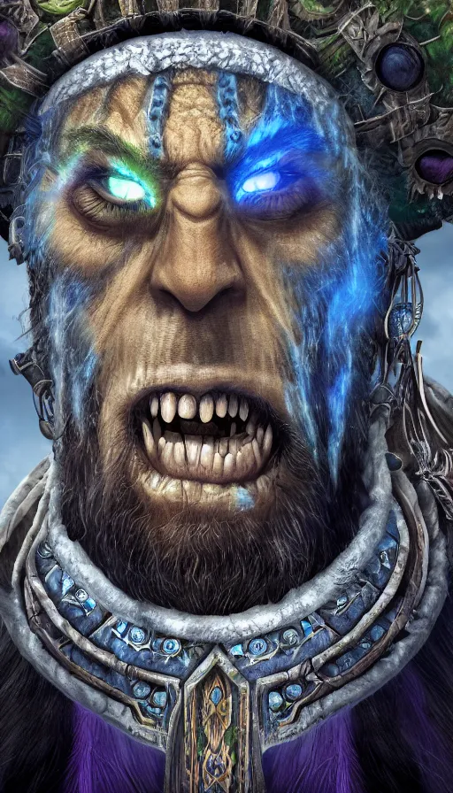 Image similar to portrait of a digital shaman, from warcraft