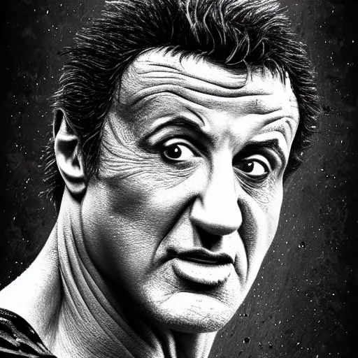 Prompt: a detailed digital art of Sylvester Stallone as a turtle, 8k, ornate, intricate