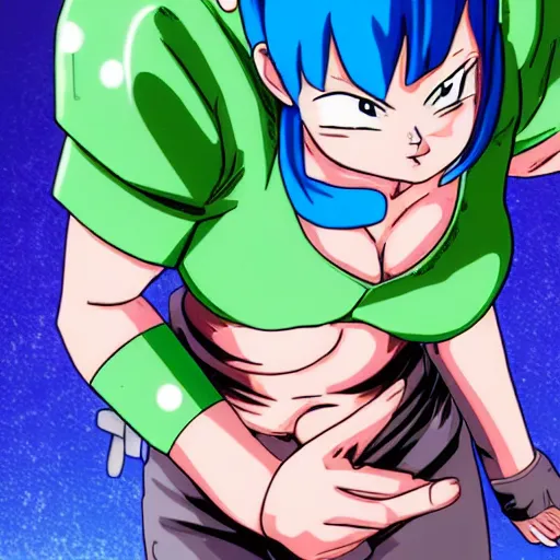 Image similar to bulma fighting cell