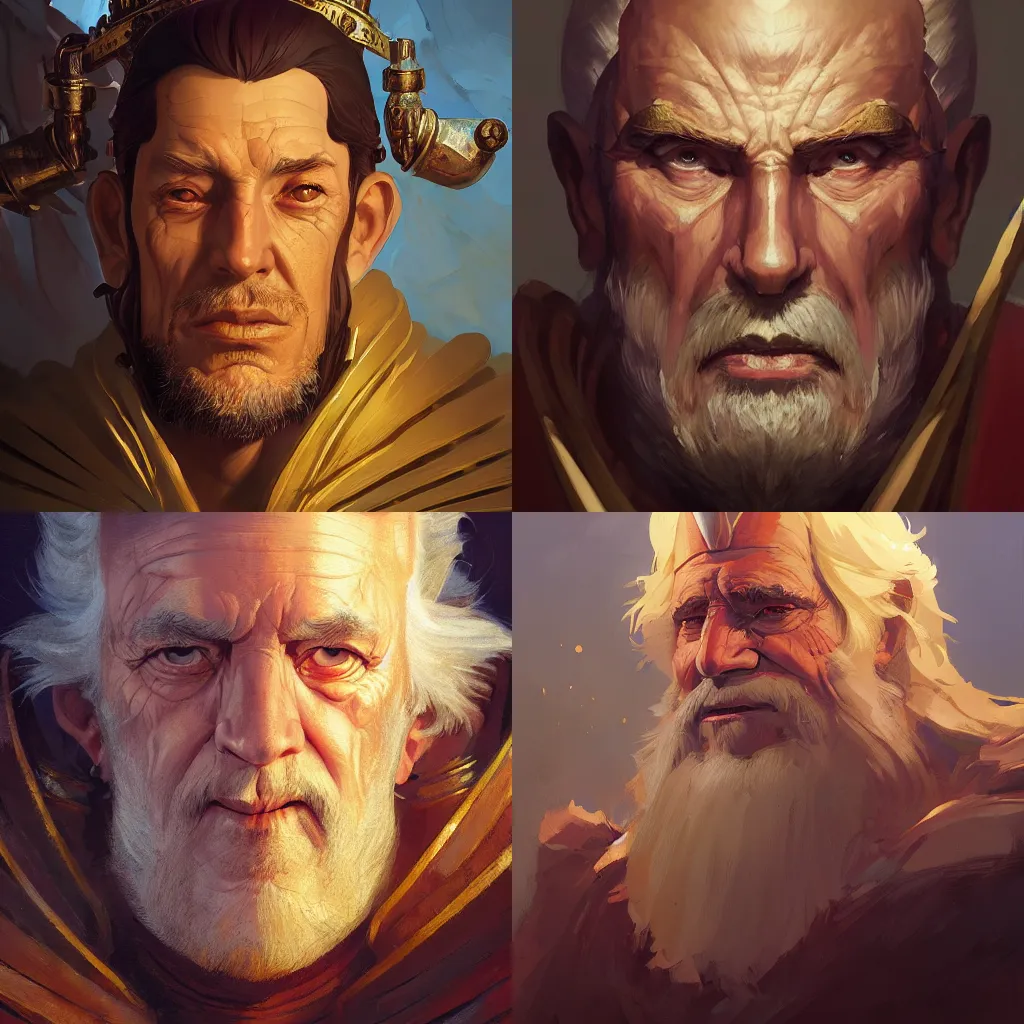 Prompt: portrait of a medieval old king, behance hd by jesper ejsing, by rhads, makoto shinkai and lois van baarle, ilya kuvshinov, rossdraws global illumination, golden ratio, symmetrical beauty face