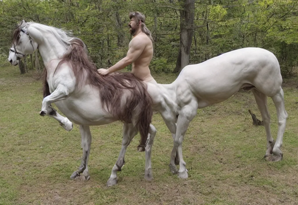 Image similar to reverse centaur