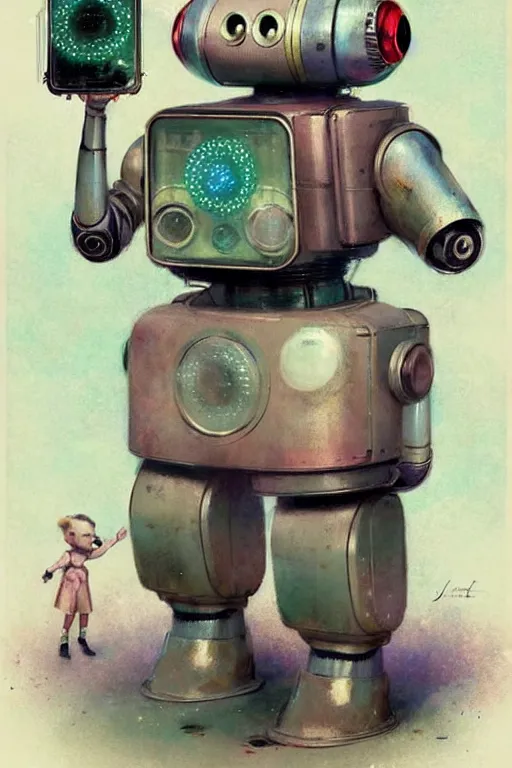 Prompt: ( ( ( ( ( 1 9 5 0 s retro future android robot carnival. muted colors. childrens layout, ) ) ) ) ) by jean - baptiste monge,!!!!!!!!!!!!!!!!!!!!!!!!!