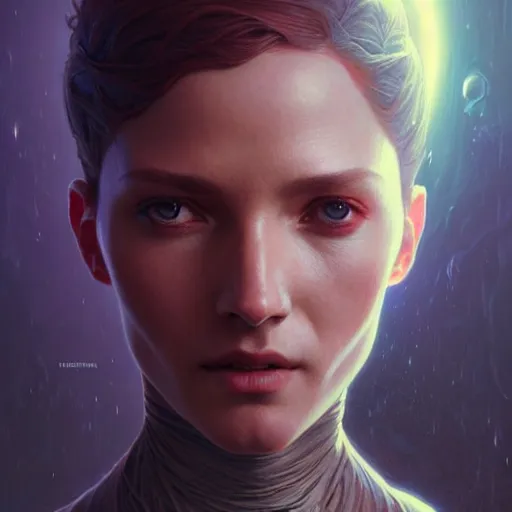 Prompt: portrait painting of a salarian poet, ultra realistic, concept art, intricate details, eerie, highly detailed, photorealistic, octane render, 8 k, unreal engine. art by artgerm and greg rutkowski and charlie bowater and magali villeneuve and alphonse mucha