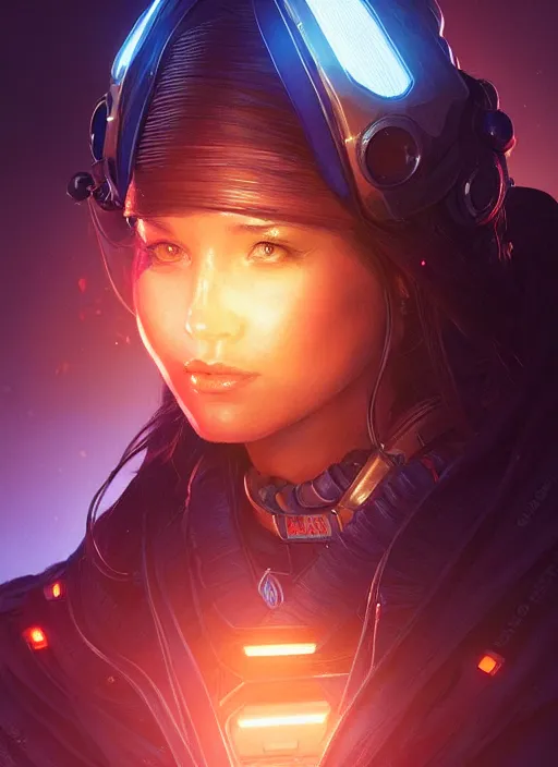 Prompt: portrait of apex legends, intricate, elegant, glowing lights, highly detailed, digital painting, artstation, concept art, smooth, sharp focus, illustration, art by artgerm and greg rutkowski