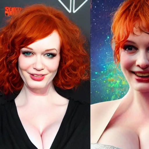 Image similar to Planet that looks like Christina Hendricks seen from space