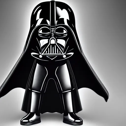 Prompt: Darth Vader is a toilet, 4k wallpaper, Star Wars decor