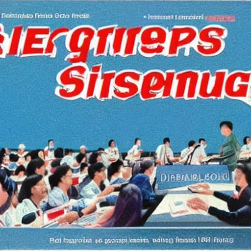 Image similar to a 1 9 9 0 s singaporean government poster