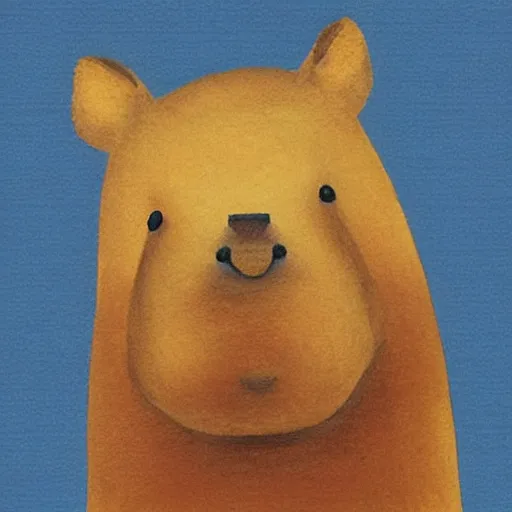 Prompt: toast art of a capybara