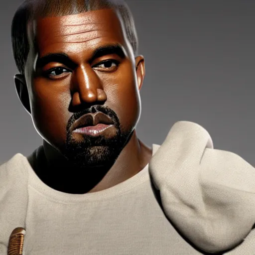 Prompt: A photo of Kanye West in a Star Wars movie, 8K concept art, realistic faces, detailed, rendered in Cinema4D