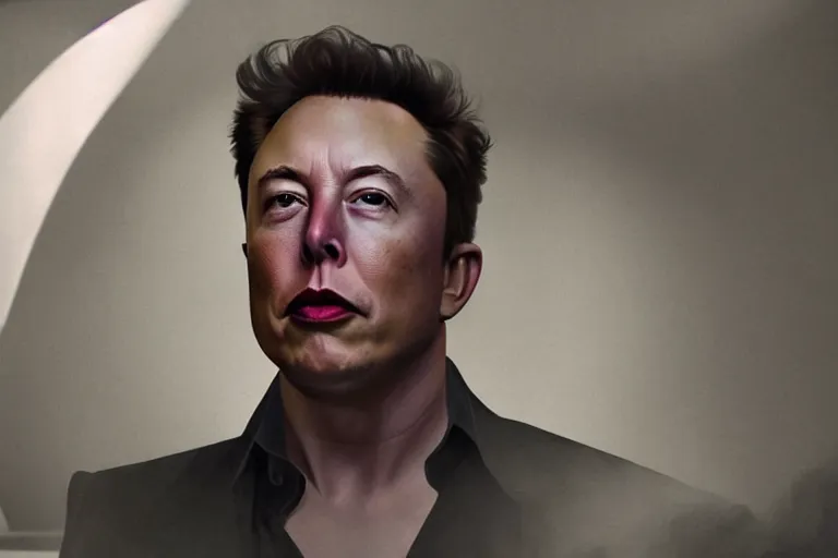 Image similar to hyperrealism aesthetic ridley scott and denis villeneuve style photography of a detailed giant elon musk, siting on a detailed ultra huge toilet and scrolling his smartphone in hyperrealism scene from detailed art house movie in style of alejandro jodorowsky and wes anderson