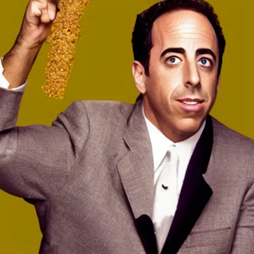 Image similar to jerry Seinfeld smoking weed res eyes.