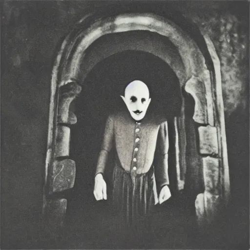 Prompt: count orlok 6 0 s folk album cover