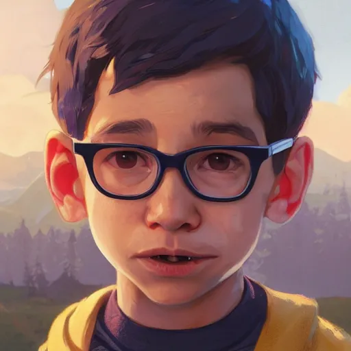 Prompt: highly detailed portrait kid milhouse from the simpsons, in gta v, stephen bliss, unreal engine, fantasy art by greg rutkowski, loish, rhads, ferdinand knab, makoto shinkai and lois van baarle, ilya kuvshinov, rossdraws, tom bagshaw, global illumination, radiant light, detailed and intricate environment