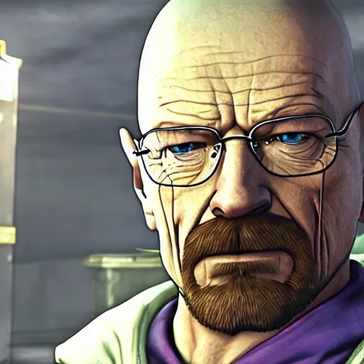 Image similar to Walter White in Super Smash Brothers Ultimate, 4k HDR