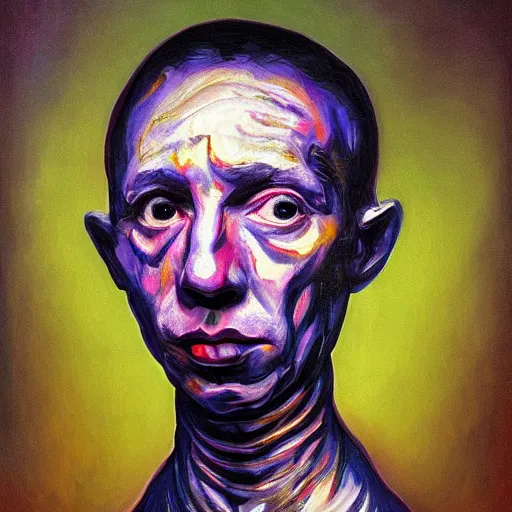 Prompt: intricate five star slimeberry portrait by pablo picasso, oil on canvas, hdr, high detail, photo realistic, hyperrealism, matte finish, high contrast, 3 d depth, centered, masterpiece, vivid and vibrant colors, enhanced light effect, enhanced eye detail, artstationhd