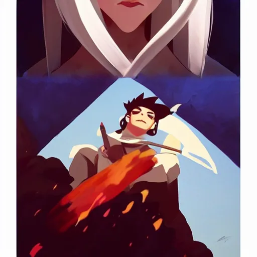 Image similar to face icon stylized minimalist inuyasha, loftis, cory behance hd by jesper ejsing, by rhads, makoto shinkai and lois van baarle, ilya kuvshinov, rossdraws global illumination