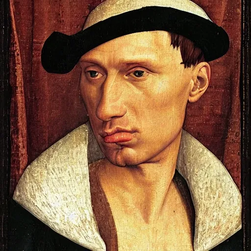 Image similar to A 15th century medieval renaissance oil painting of Jerma985, portrait of Jerma985, grainy, realistic, very realistic, hyperrealistic, highly detailed, very detailed, extremely detailed, very neat, very epic, very cool, detailed, trending on artstation