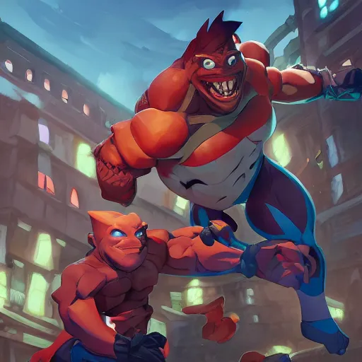 Image similar to hero world street sharks, behance hd by jesper ejsing, by rhads, makoto shinkai and lois van baarle, ilya kuvshinov, rossdraws global illumination