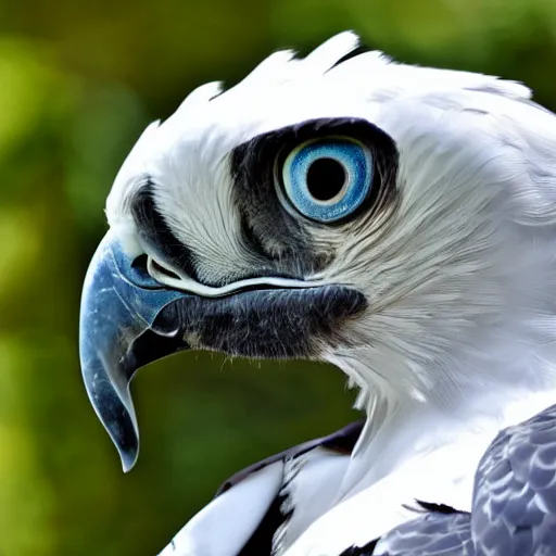 Image similar to close up of a harpy eagle