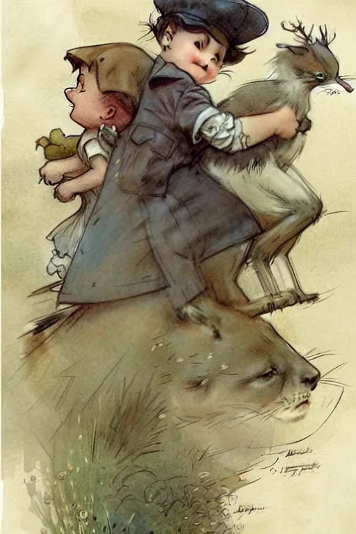 Image similar to (((((1950s storybook page layout. muted colors.))))) by Jean-Baptiste Monge !!!!!!!!!!!!!!!!!!!!!!!!!!!