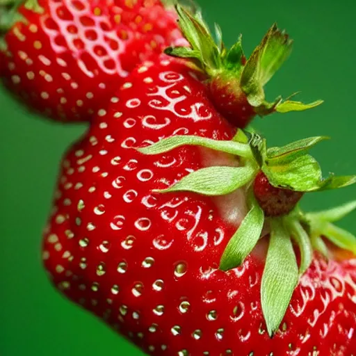 Prompt: adorable strawberry critter national geographic