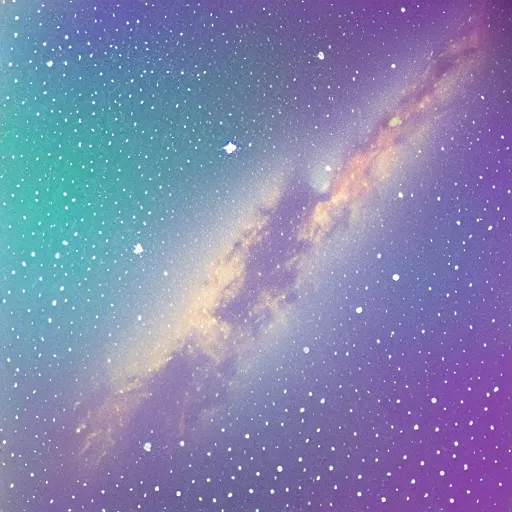 Image similar to milky way, pastel colors, vector art, creamy, digital art