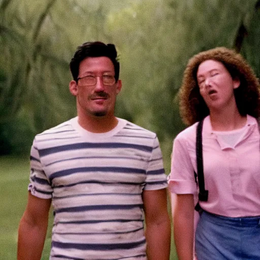 Image similar to markiplier in a scene from forest gump, movie still, 4 k, hd