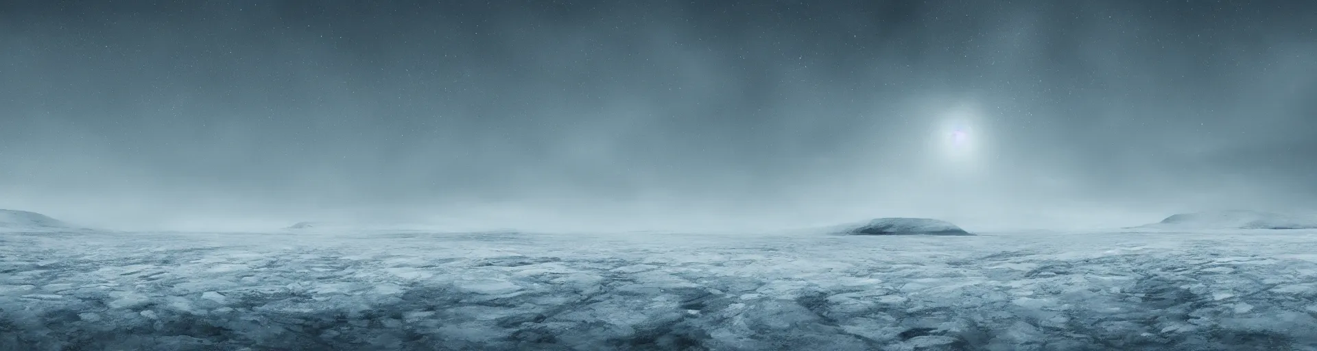 Prompt: arctic expanse, landscape, ambient, wallpaper, digital art