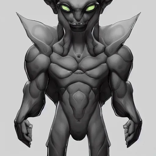 Image similar to exophilia, handsome, man, gray alien race, artstation