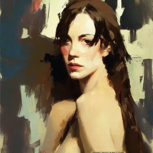 Image similar to portrait of a beautiful woman, intricate, elegant, highly detailed, greg manchess, mucha, liepke, ruan jia, jeffrey catherine jones