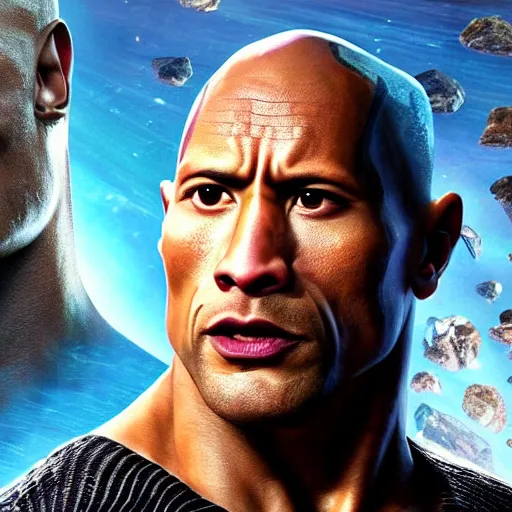 Image similar to Dwayne Johnson in Avatar 4K quality super realistic