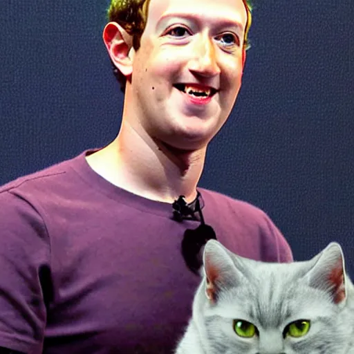 Image similar to mark zuckerberg as a neko girl