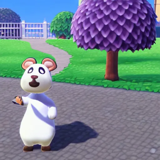 Image similar to “ kk slider from animal crossing, realistic, photoreal, caught on camera ”