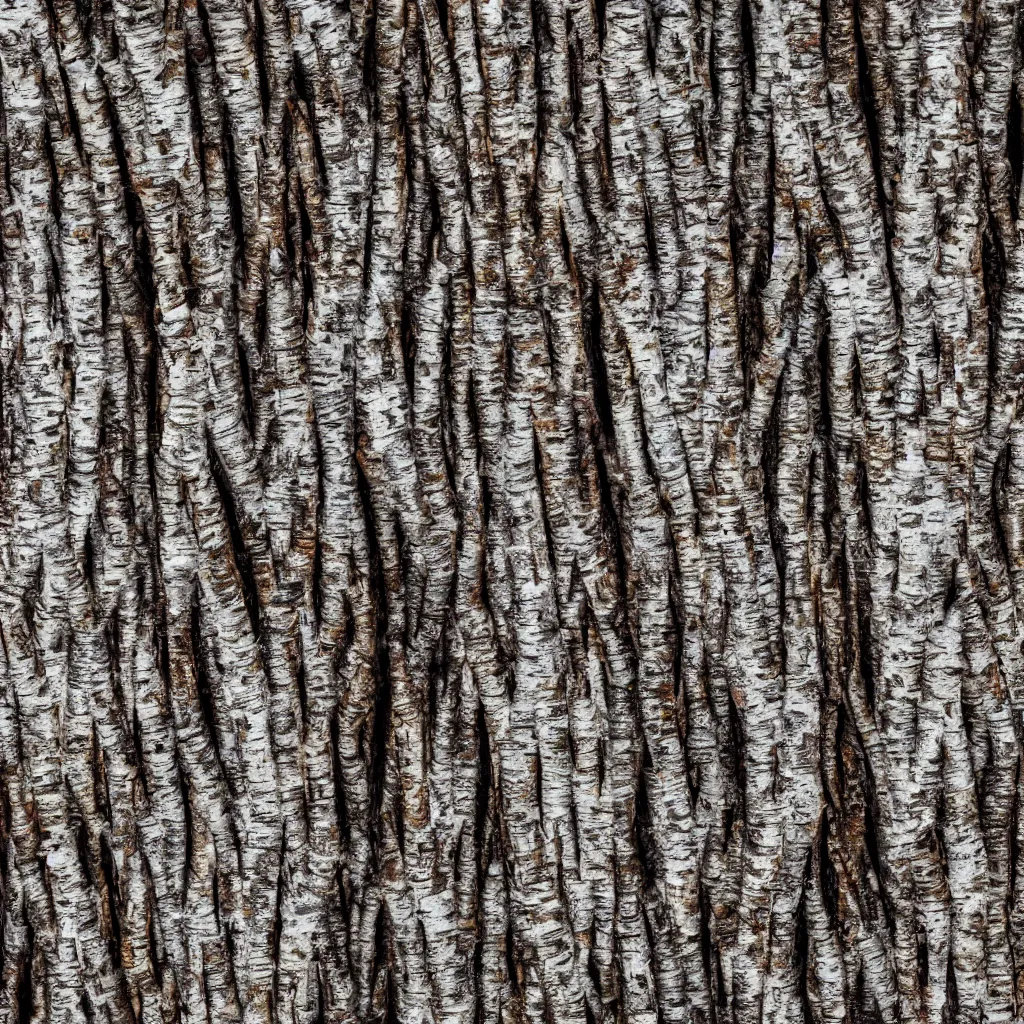 Prompt: birch tree bark texture material, high definition, high detail, 8 k, photorealistic