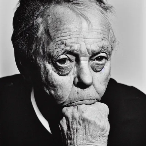 Prompt: !portrait of a typical person by david Bailey, gelatin silver finish