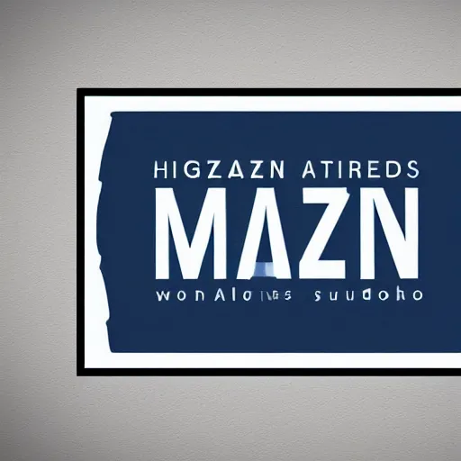 Image similar to high quality logo for an art studio called mazen works