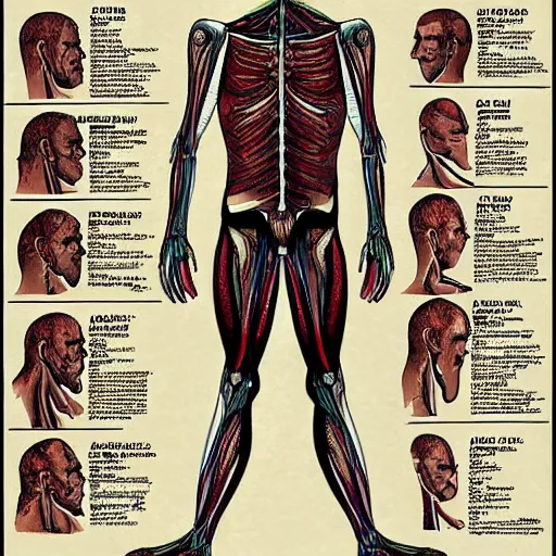 Prompt: “anatomy chart of a fall guys character”